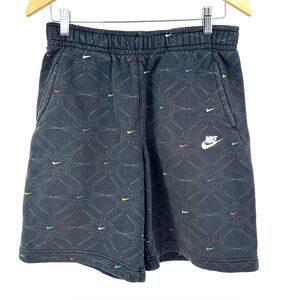 Nike mens swoosh sweat shorts multicolored